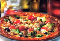 Pizza cu soia si ciuperci